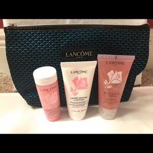 Lancome 4 piece skincare travel set for Women/Men